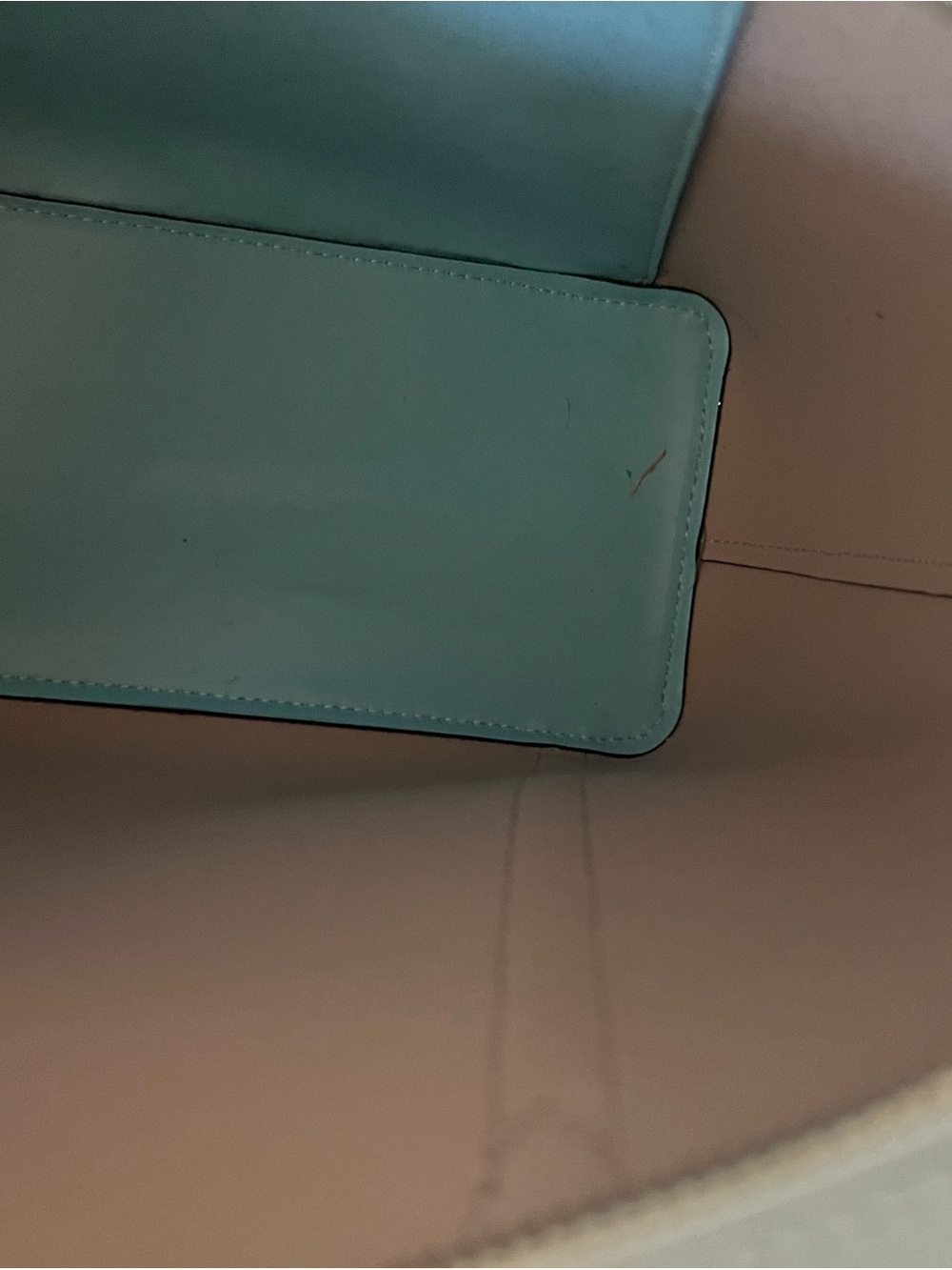 kate spade Pale Blue Leather Tote with Dual Straps - Picture 10 of 12
